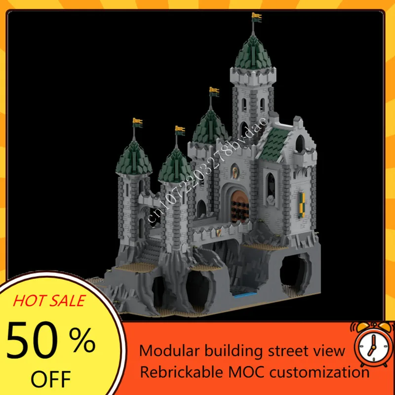 MOC Green Dragon Stronghold Model importer décennie ks, Architecture TariAssembly Toys, Creative Street View, Gift, 6721PCs