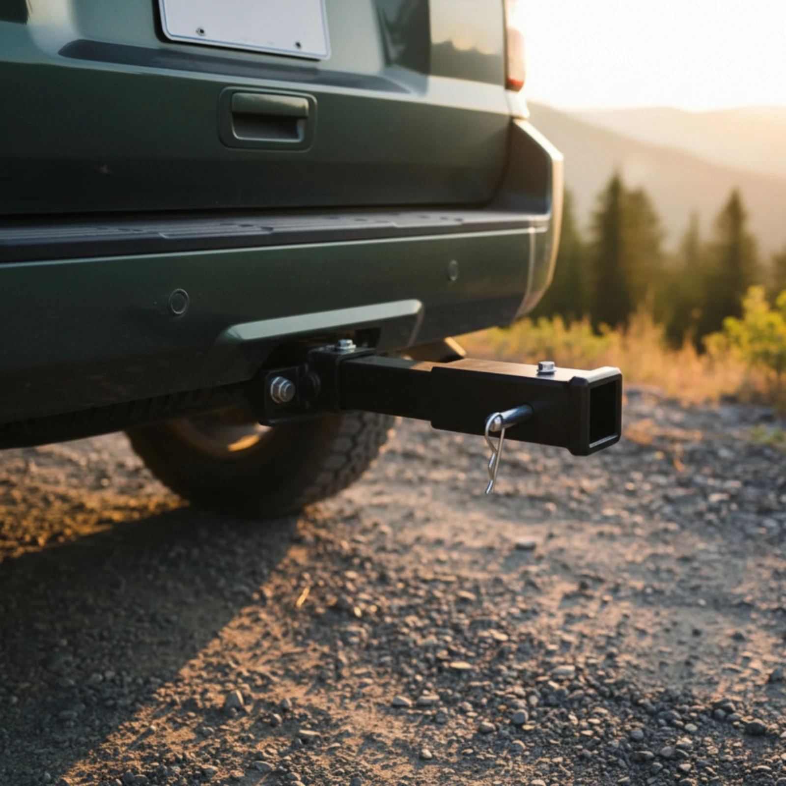 Trailer Hitch Receiver Extension Sturdy Hitch Receiver Extension with Pin Hardware Black Secure for Rv Owners, Towing
