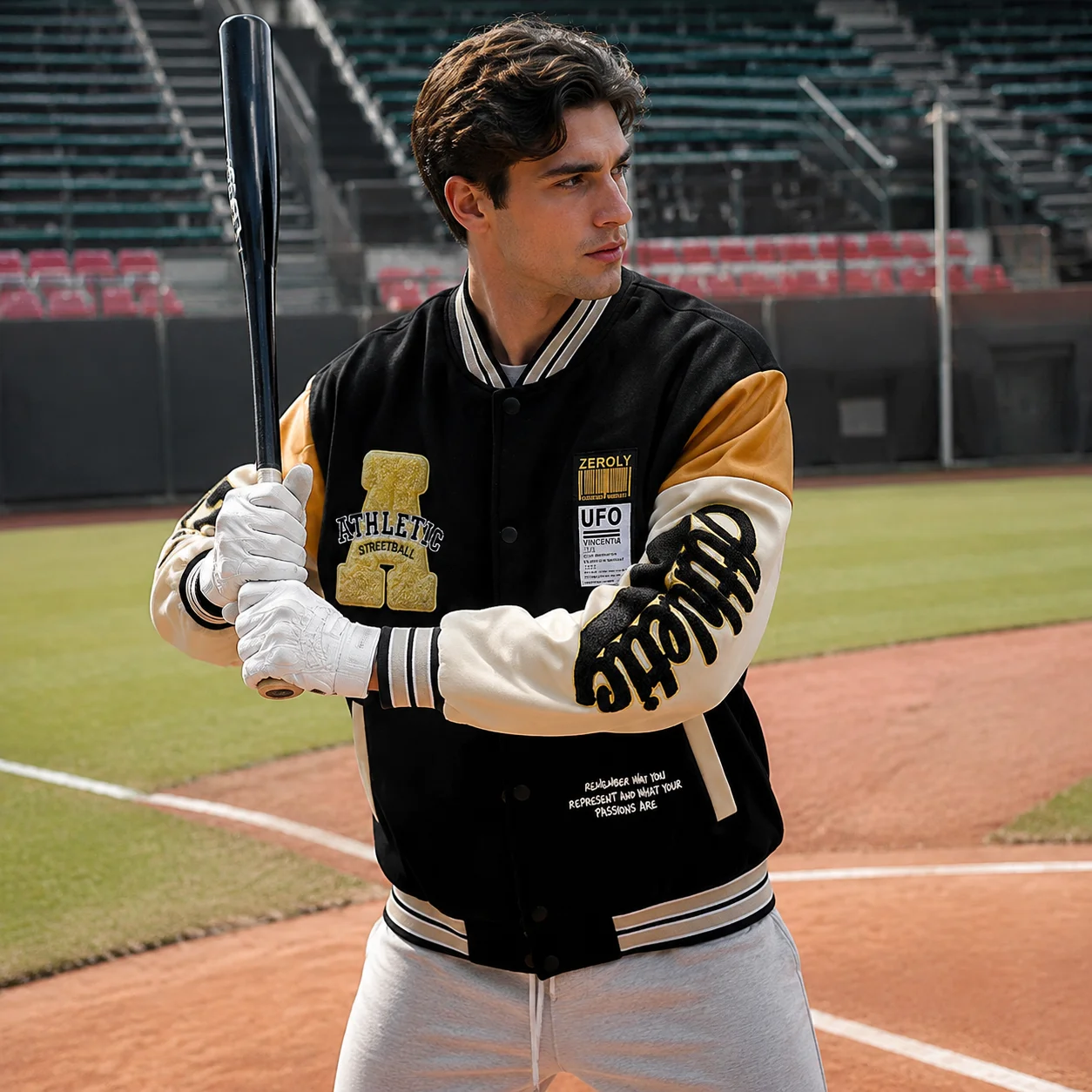 High Street Baseball Jersey Coat Men Splicing Embroidery Baseball Uniform Jackets Men Women 2026 Autumn Sports Coats Man Clothes