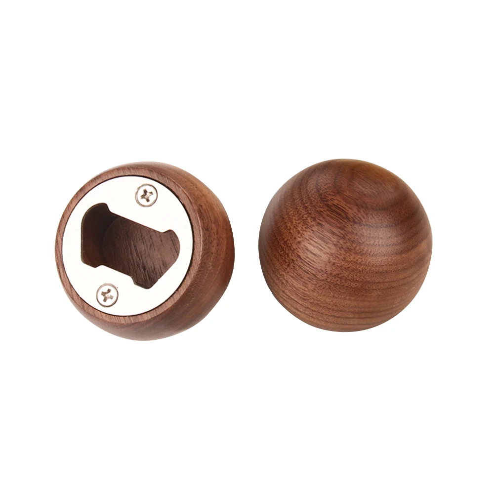 

Stainless Steel Bottle Opener Creative Wood Design Multifunctional Kitchen Travel Camping Beer Key Home Bar Tools