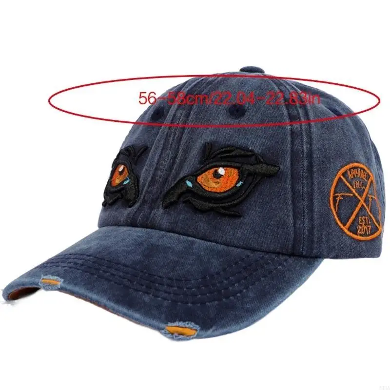 P88A الرجال النساء قبعات البيسبول قبعة الشمس النسر عيون الزينة قبعة سائق الشاحنة قابل للتعديل #6