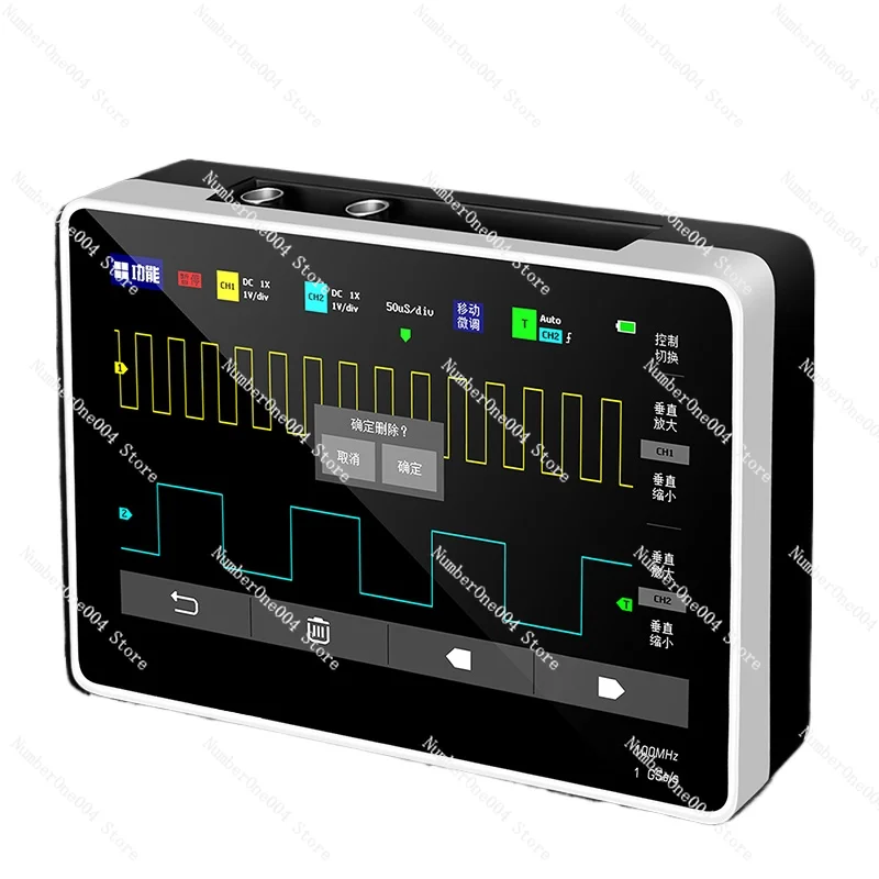 

Flat Digital Oscilloscope Dual Channel 100M Bandwidth 1gs Sampling Small Portable