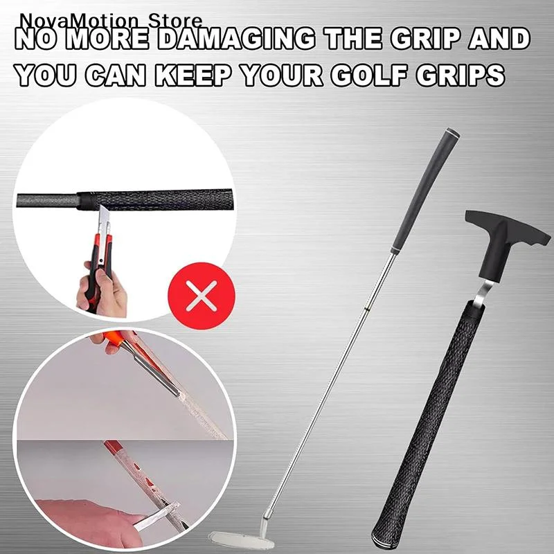 [NM]Golf Grip Removal Tool Reusable Golf Club Grip Tool V-Groove Grip Remover Saver Protective Grip Removal Tool Golf Supplies - view 5