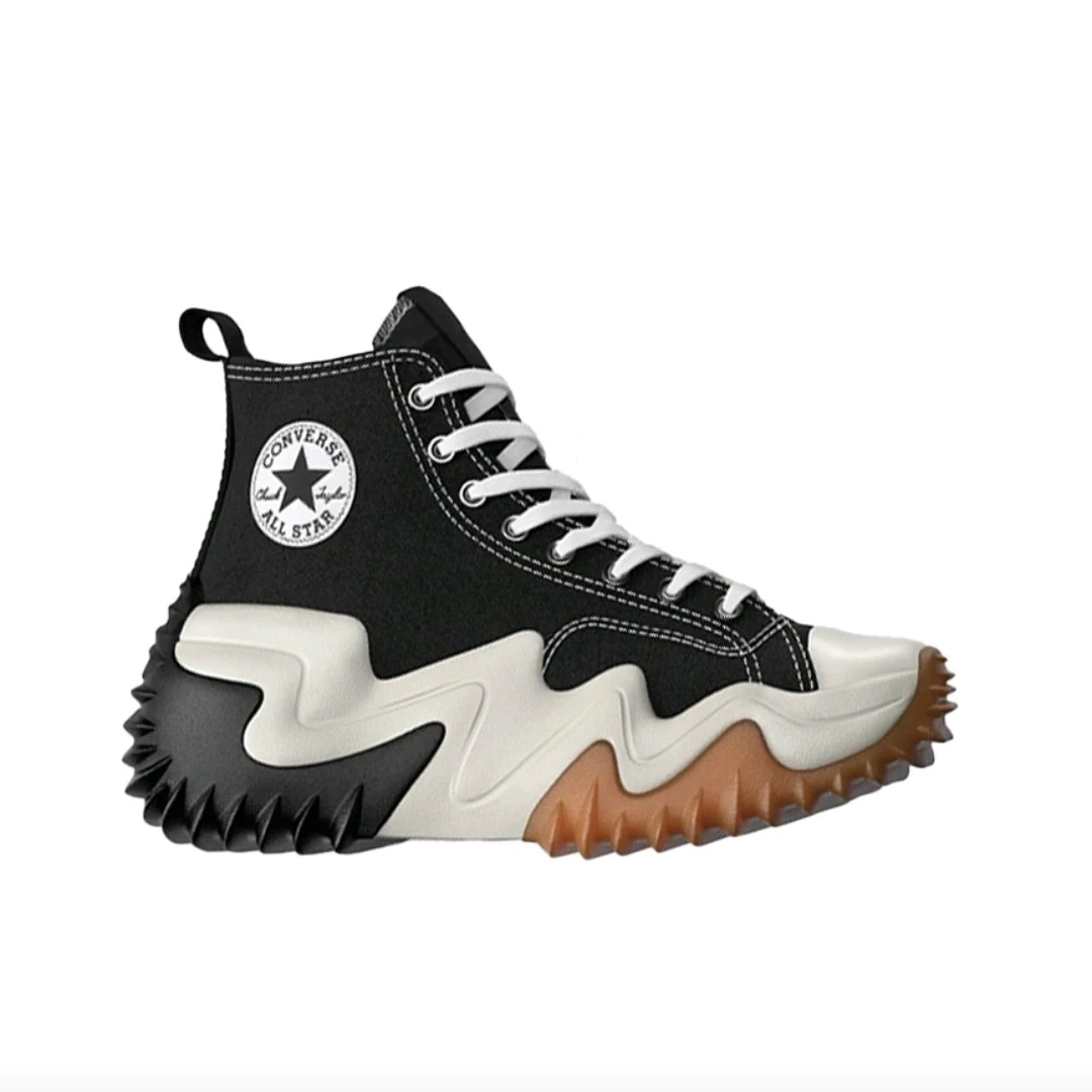 

Converse Run Star Motion Chuck Taylor SEASONAL Men's and Women's Avant Garde Skateboarding Shoes, Black/White/Brown