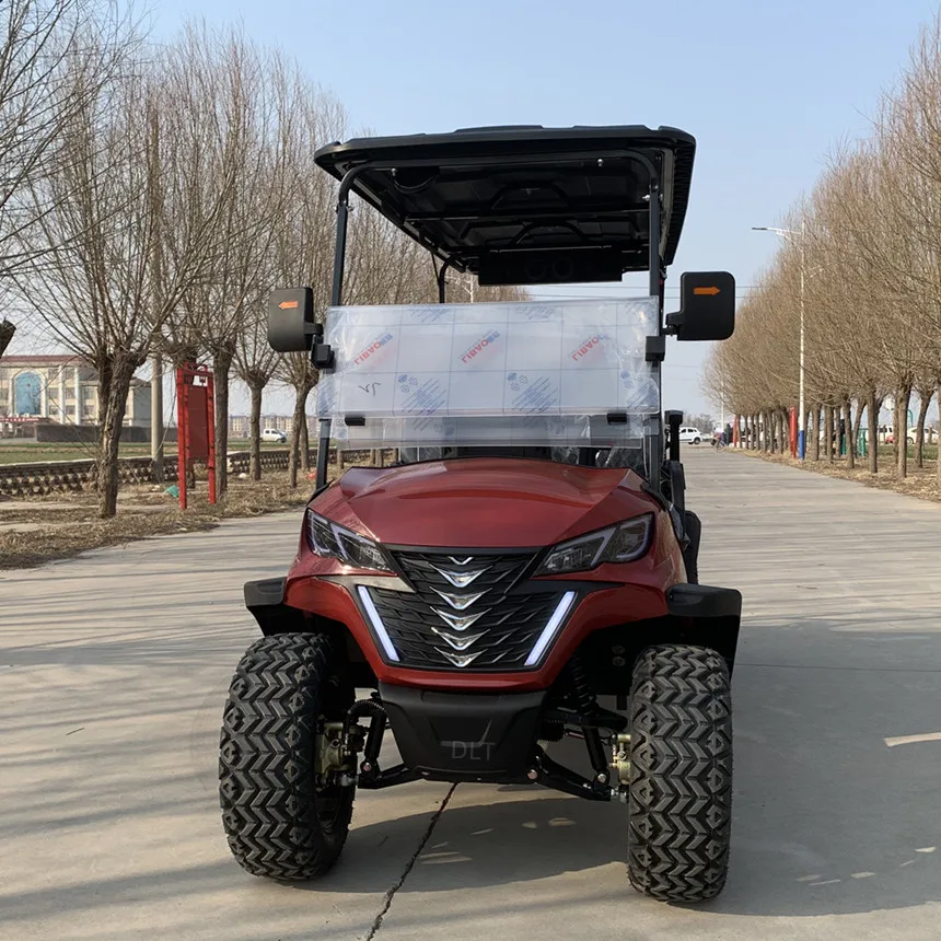 Factory Direct Sales Off-Road Electric Golf Cart With Front Bumper And Front Basket Four-Wheel Disc Brakes Electric Golf Cart