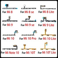 Power On Off Volume Side Button Key Flex Cable For Xiaomi Mi 8 9 se 11 Lite / Mi 9T 10T 10 Note 10 Pro Lite Replacement parts