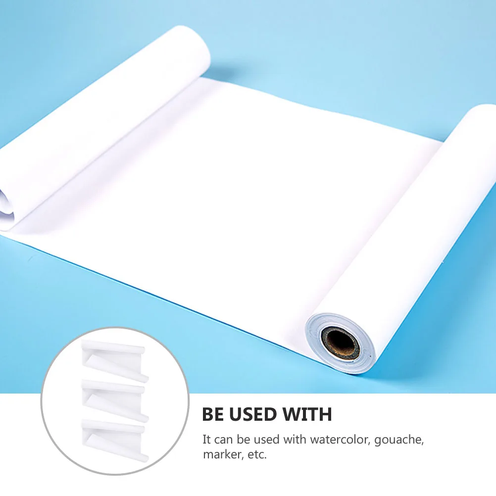 

3 Rolls Kids Easel Graffiti Special Paper Drawing for Children Paint Sketch Pad Painting White