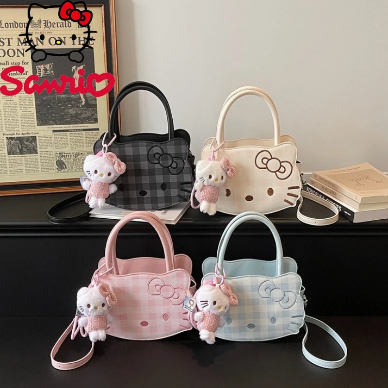 

Hello Kitty New Women's Handbag Fashion High Quality Multi Functional Crossbody Bag Small Fresh Versatile Girl Phone Storage Bag