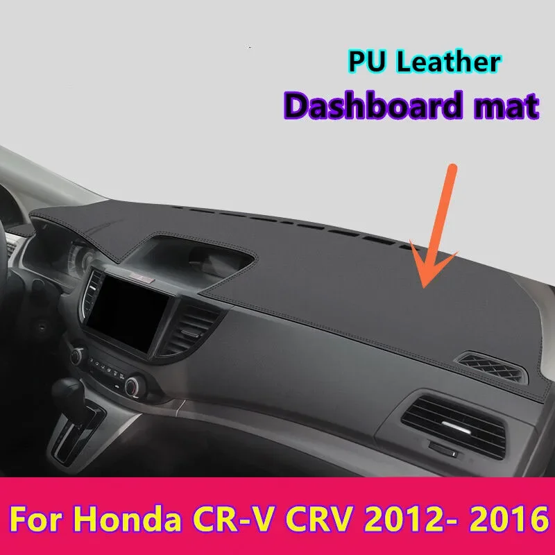 Left Hand Drive PU Leather Dashboard Cover Dash Pretector Mat  Dashmat Carpet For Honda CR-V CRV 2012 2013 2014 2015 2016