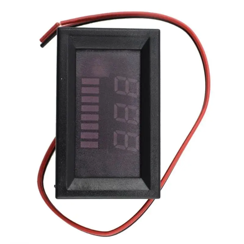 Car Battery Charge Level Indicator DC 12V 24V 36V 48V 60V 72V Lithium Battery Capacity Meter Tester Display LED Tester Voltmeter