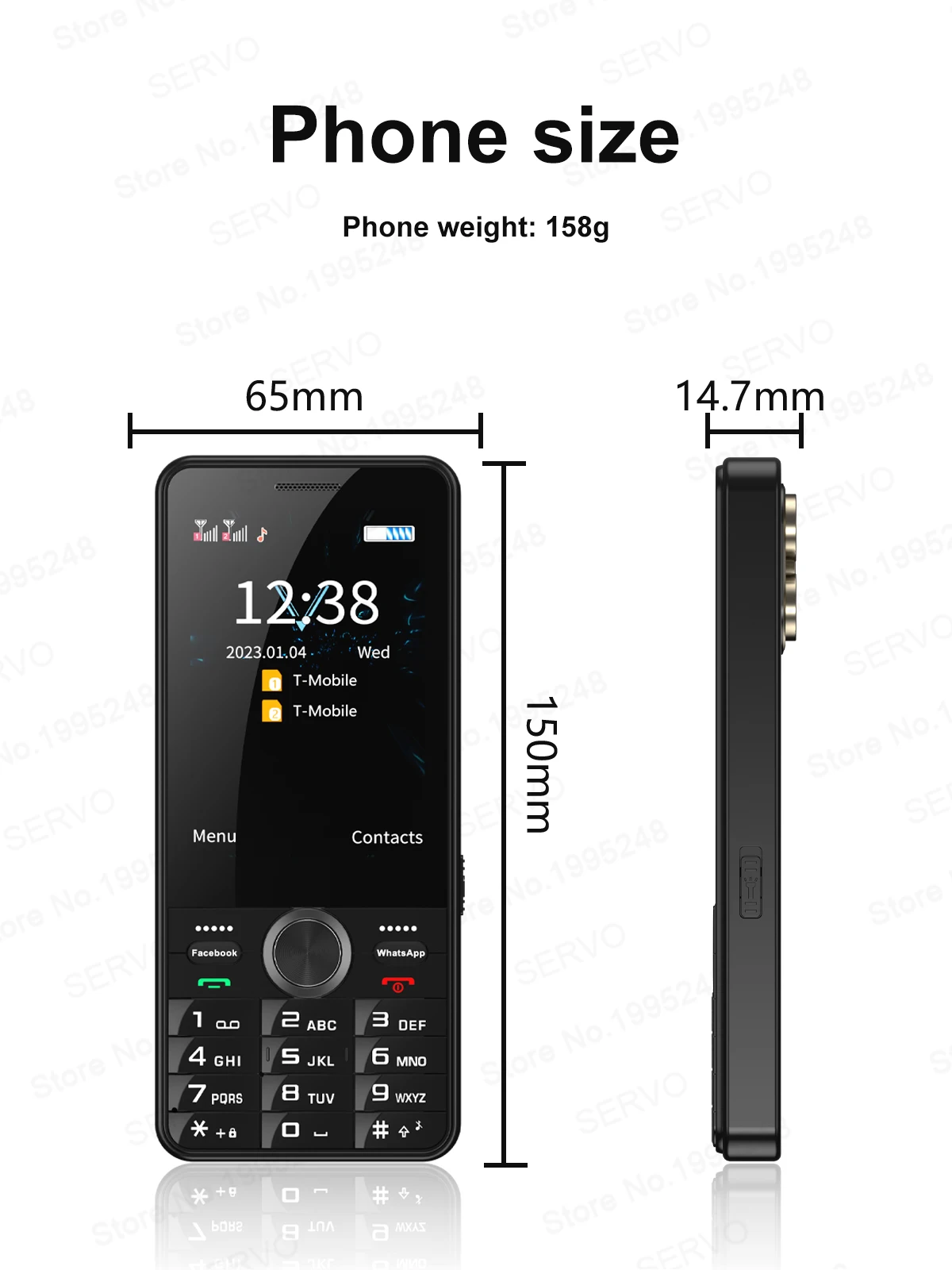 SERVO F24 PRO 4G Android Smart Phone 3.5" HD Screen MTK6737 2GB+16GB WIFI GPS Dual Camera Play Store Mobile Phone 2500mAh TYPE-C