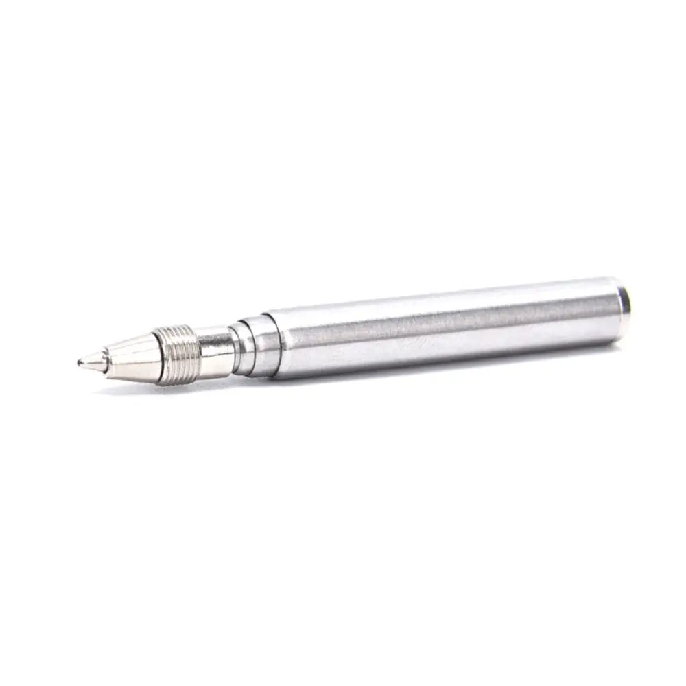 Hochwertiger Edelstahl-Teleskopstift mit Schlüsselanhänger, winziger Mini-Schlüsselanhänger-Stift, tragbarer kleiner Schlüsselring-Stift, Geschenk – Detail 2