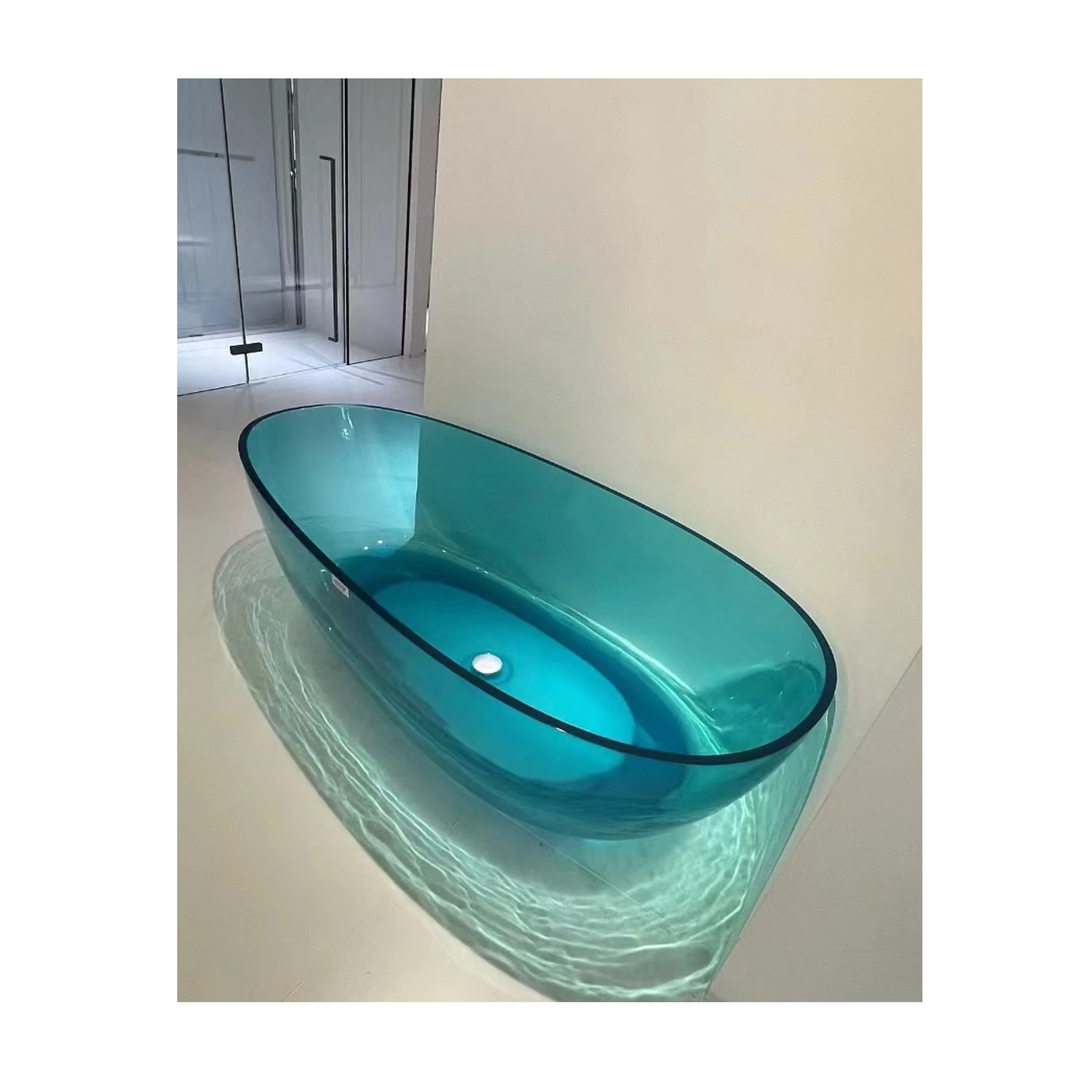 Bathroom Bathtub,Luxury Lightweight Acrylic Freestanding Bathtub Alcove Bathtub Resin Bath Tub Resin Bathtubs Colorful Tubs