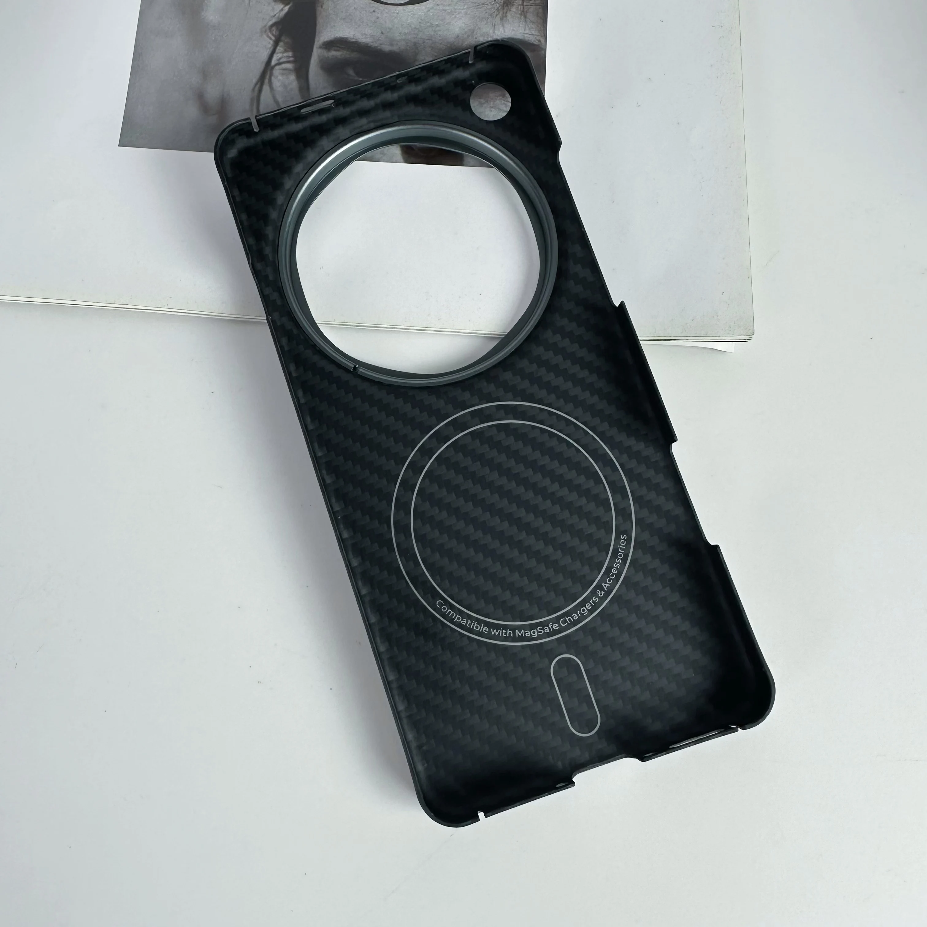For OPPO Find X9 Ultra/X9s PRO Aramid Fiber Magnetic Case BLACK Ultra Thin Shock Absorbing Protective Cover with Precision Fit view 6