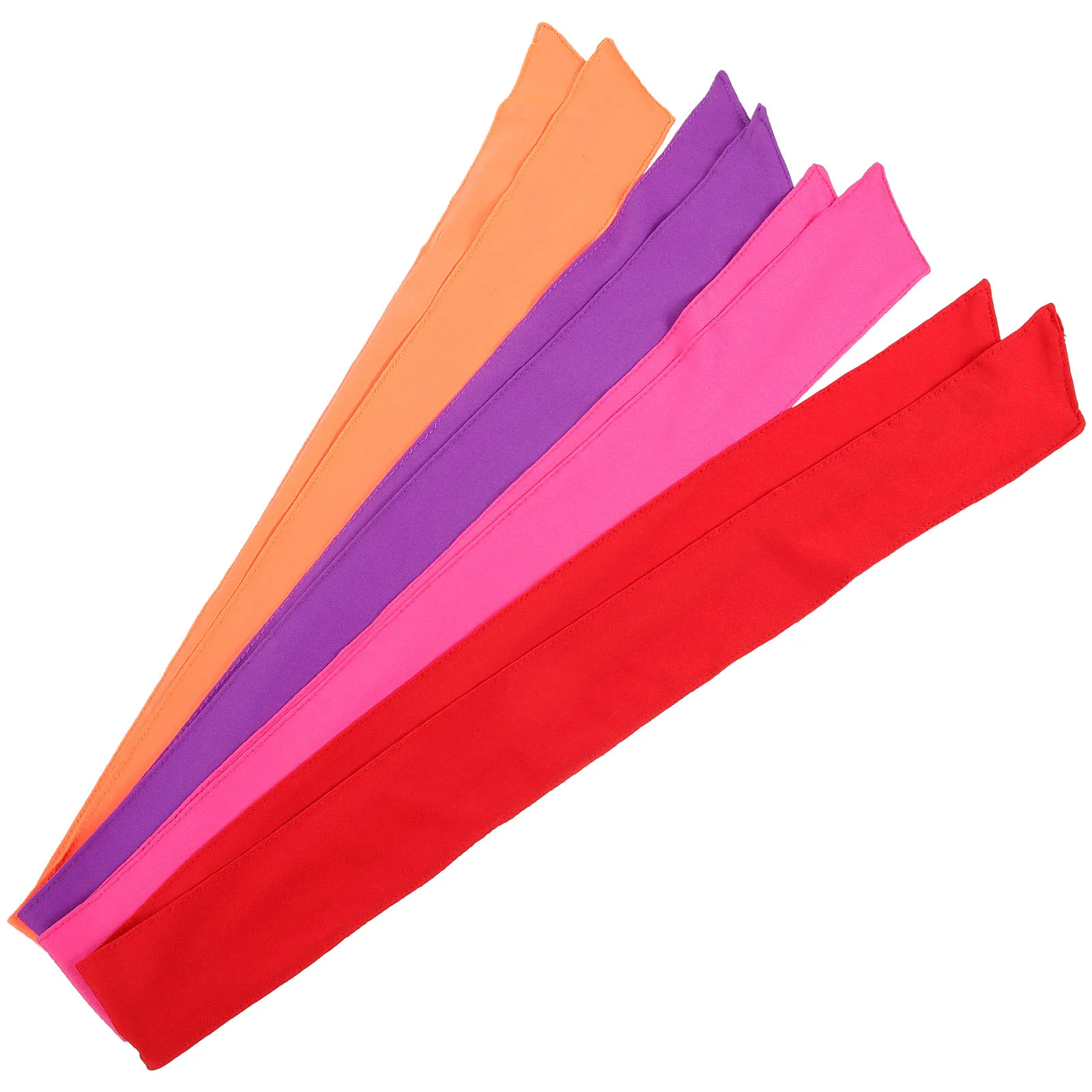 

4Pcs Summer Cool Fabric Hairb s Breathable Sweat Absorbent Wide Edge Headb s for Women Fitness Scarves Hair Ribbons