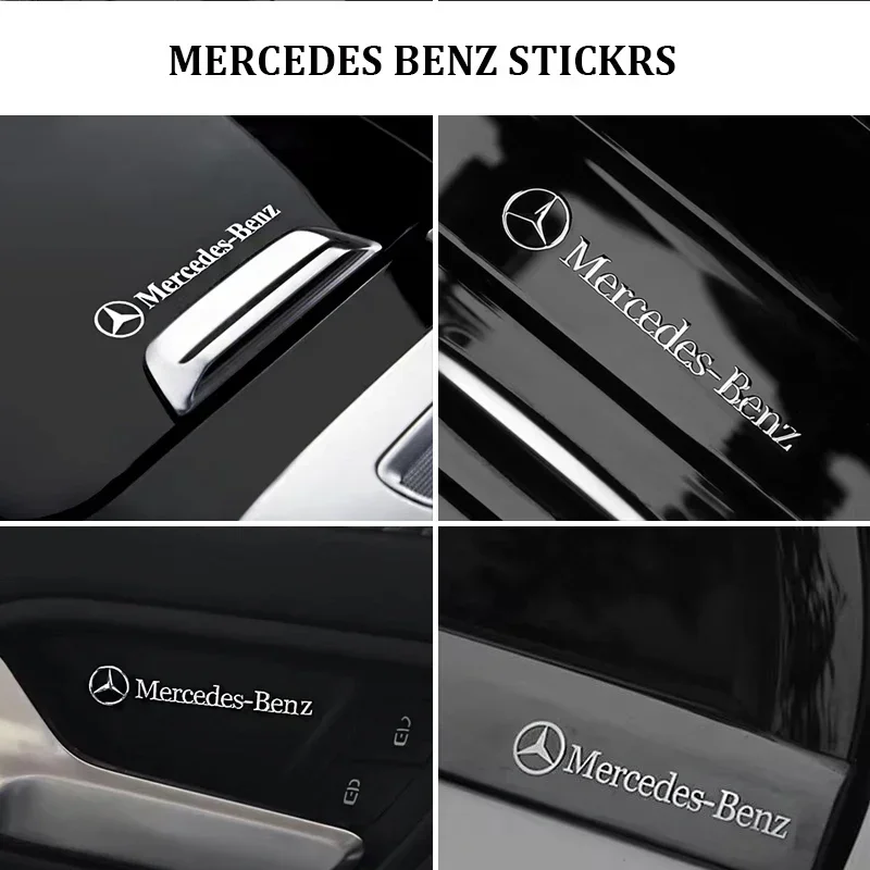 3D Metal emblem Auto Decor Decals Car Window Wiper Stickers For Mercedes Benz AMG W212 W204 W211W168 W213 W205 W210 W124