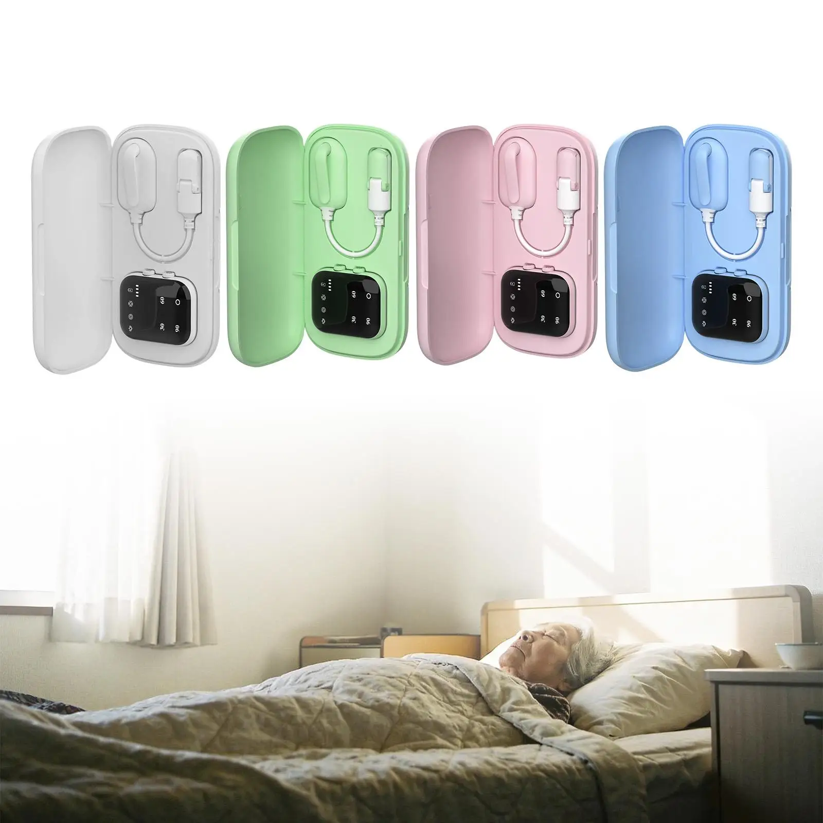 

Cordless Bedwetting Alarm Pee Alarm Professional Timer Alert Device with Receiver for Elderly Boys Girls Kids Adults Seniors