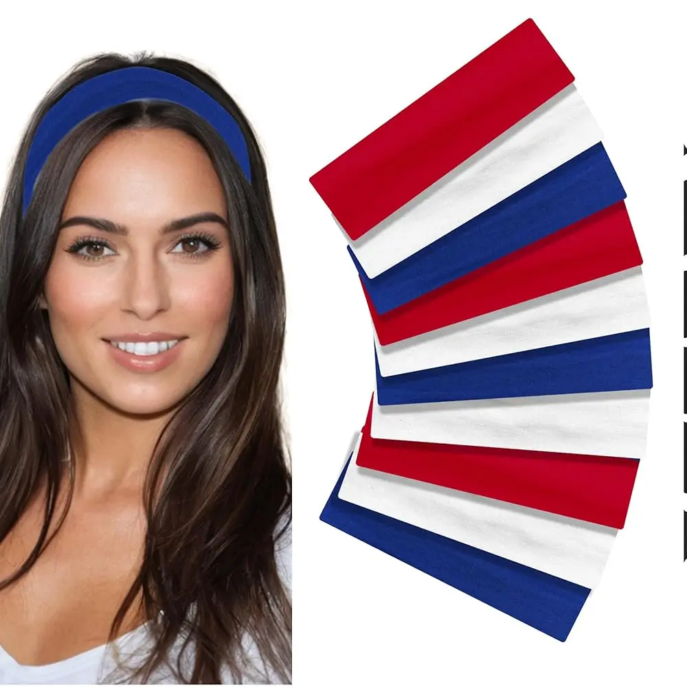 

Headbands for Women Stretch Fashion Head Bands 10 Pack Non-Slip Head Wraps Great for Spa, Sports, Yoga, Pilates, Running, Gy
