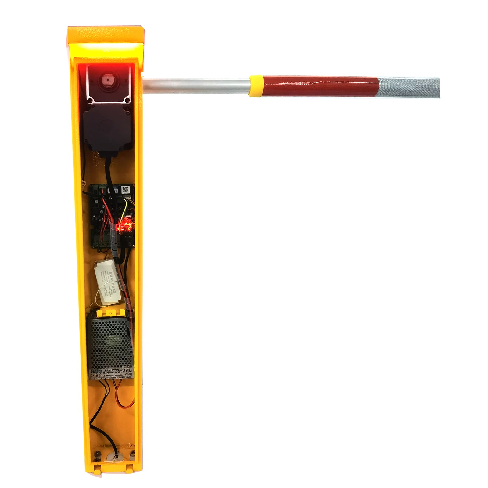 

Factory Direct DC24V Brushless Mini Parking Barrier Gate with LED Light 2-6s Speed 2 Meters Boom Traffic Barrier System