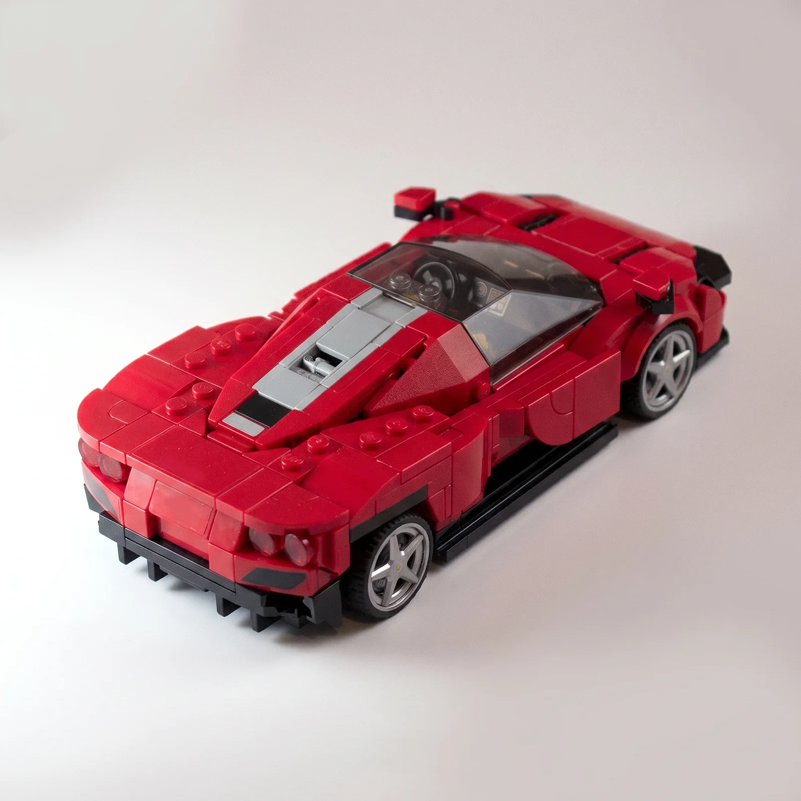 PolaDeer 459-teiliger MOC Sportwagen Daytona SP3 - Roter Champion-Rennwagen Bausteine Spielzeug Montagemodell Bausteine Kindergeburtstagsgeschenk – Detail 6