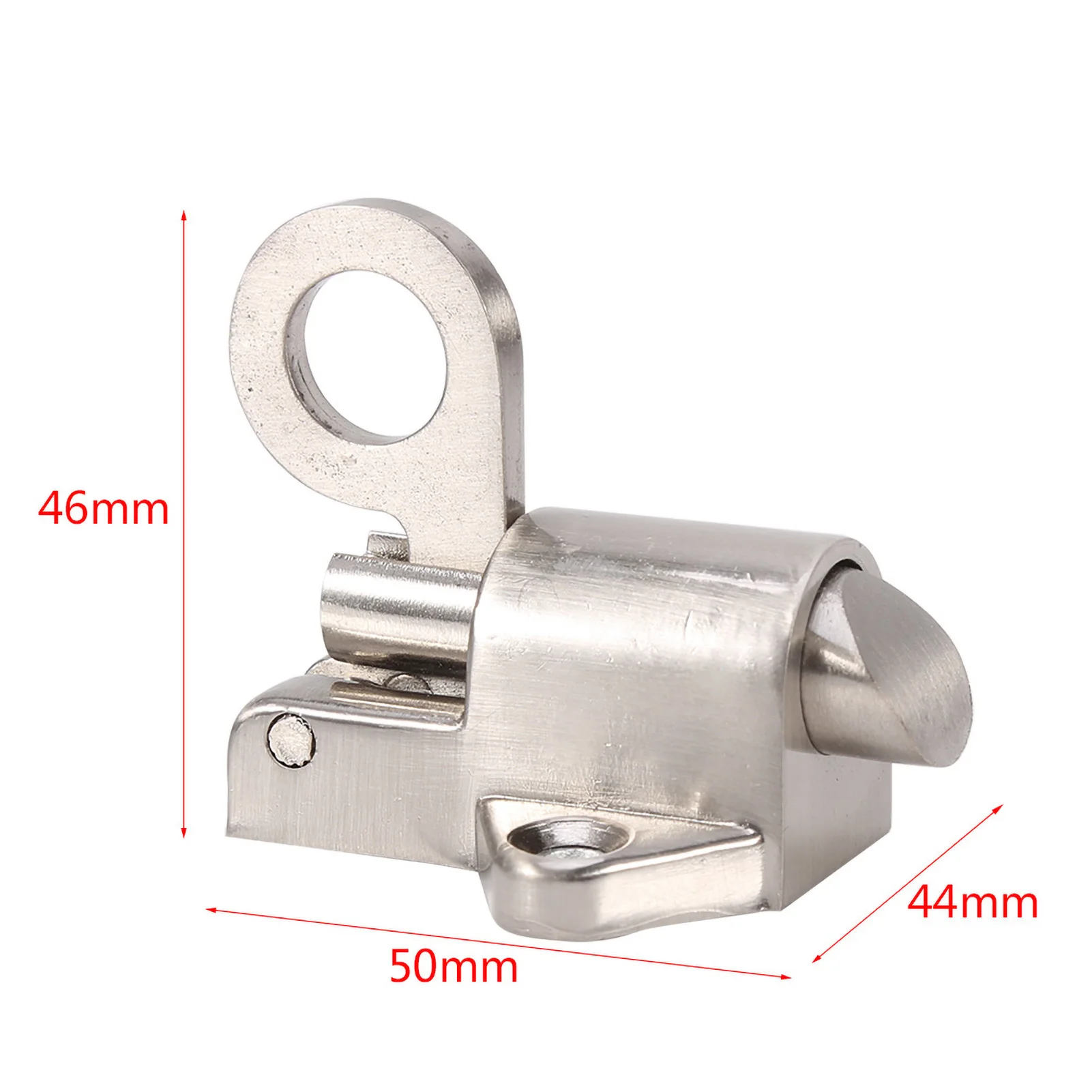 لوازم تحسين المنزل قفل الأمان نافذة بوابة الأمن حلقة سحب الربيع ترتد مزلاج الباب قفل الألومنيوم قفل النافذة #4