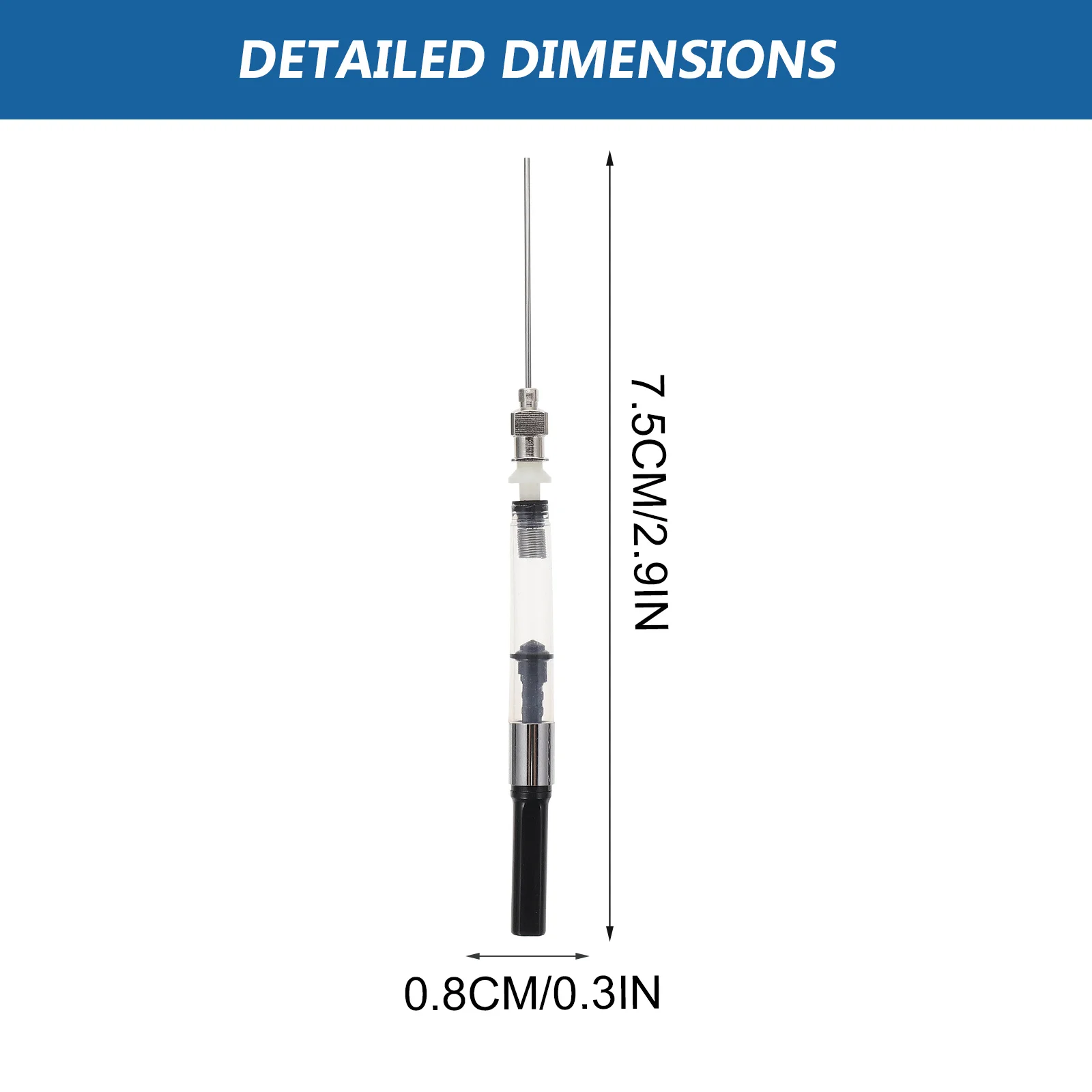 6pcs Fountain Pen Ink Converter Steel Nib Absorber Refill Tube Ergonomic Design For School Office Japanese Stationery