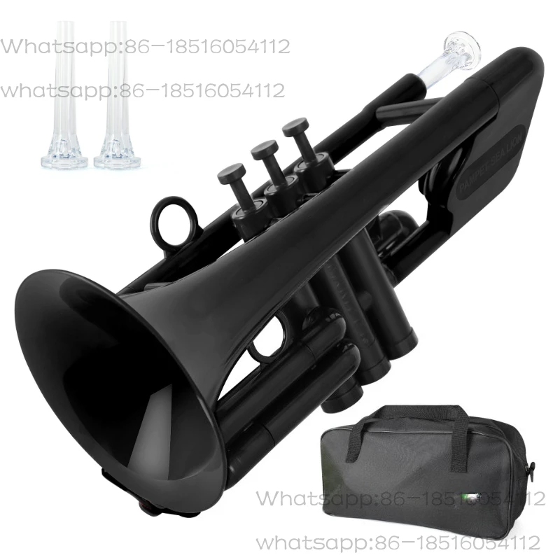 Short Trumpet Beginner Cornet Children Adult Plastic Cornet B flat C wind instrument