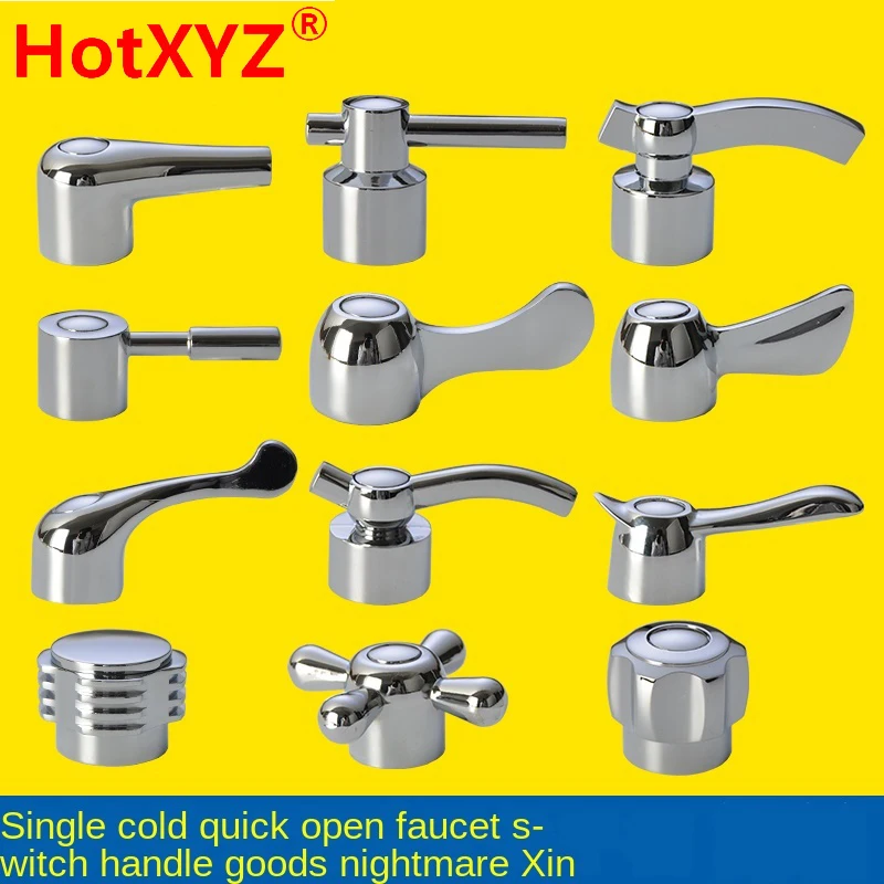 Faucet Handle Switch Handle Accessories Triangle Valve Small Spout Dish Basin Single Cold Quick Open Valve Core Handwheel