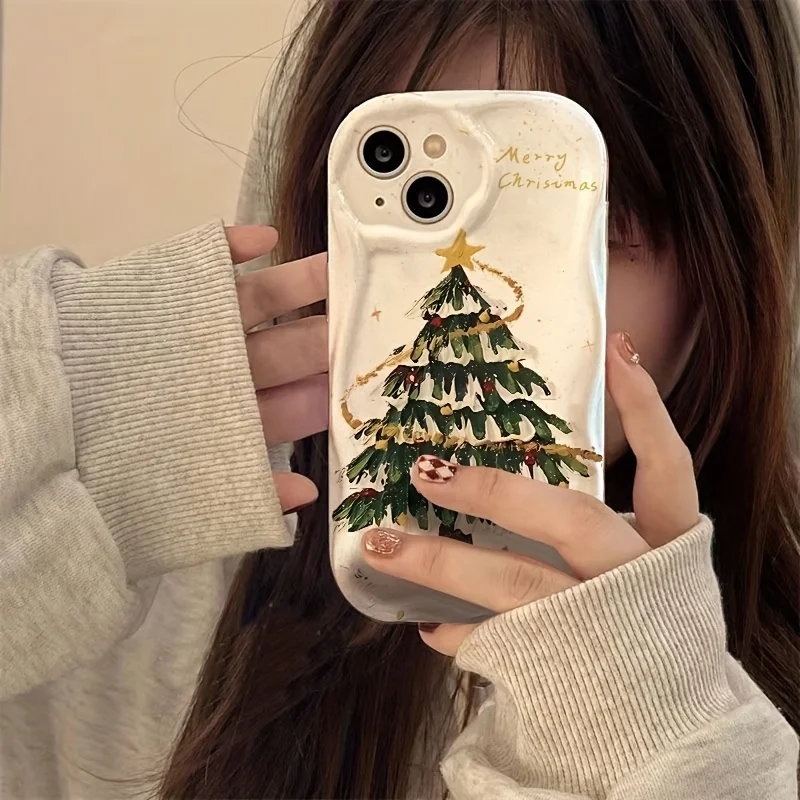 Creative Christmas Tree Phone Case For Samsung Galaxy A07 A06 A15 A16 4G A17 S25 S26 Ultra S24 S23 Plus A55 A56 A57 A37 5G Cover