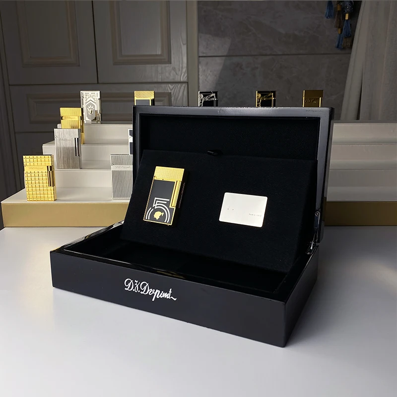 

New commemorative edition single and double flame luxury lighter Ping Sound natural paint cigarette smoking butane lighter