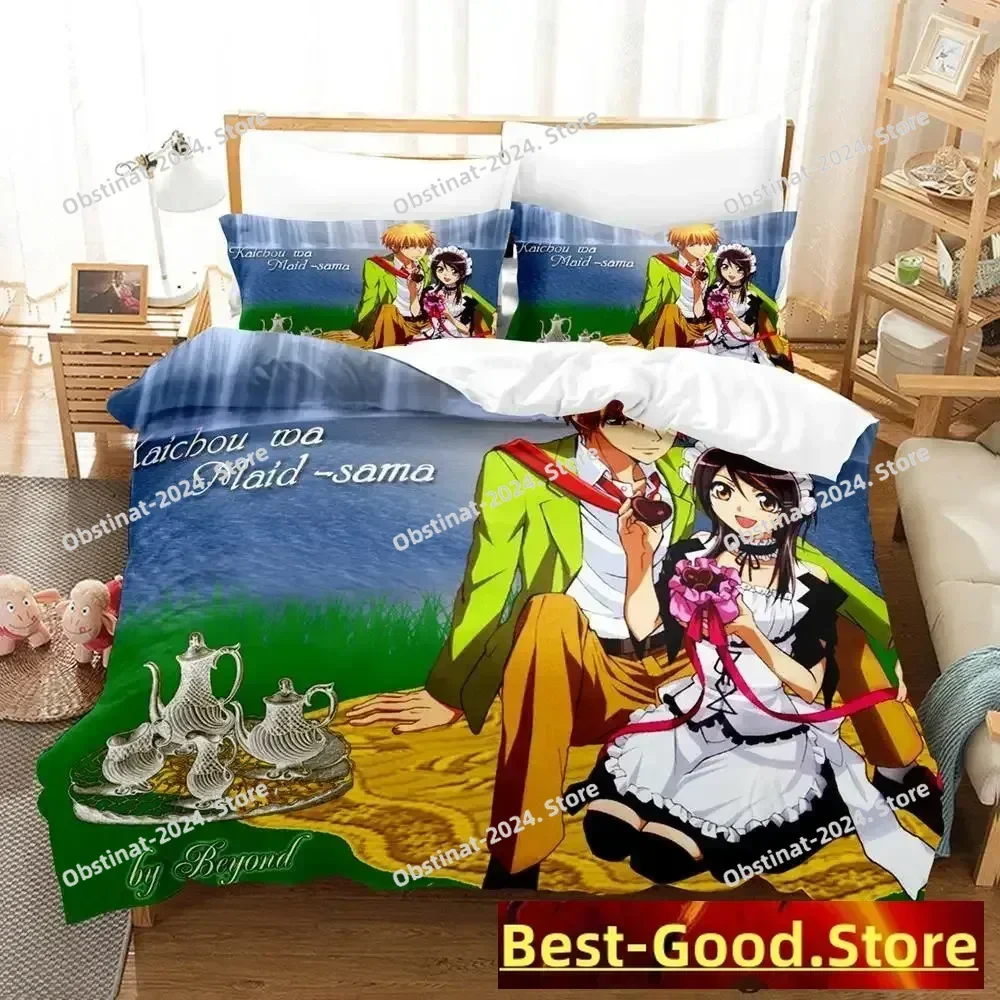 Kaichou Wa Maid-sama Bedding Set Single Twin Full Queen King Size Bed Set Adult Kid Bedroom Duvetcover Sets 2023 Anime Bed