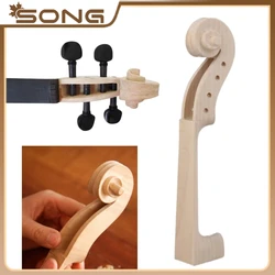 Unfinished Cello Neck cello for 4/4 3/4 1/2 1/4 head Scroll Maple Full size Unvarnished DIY Cello parts accessories