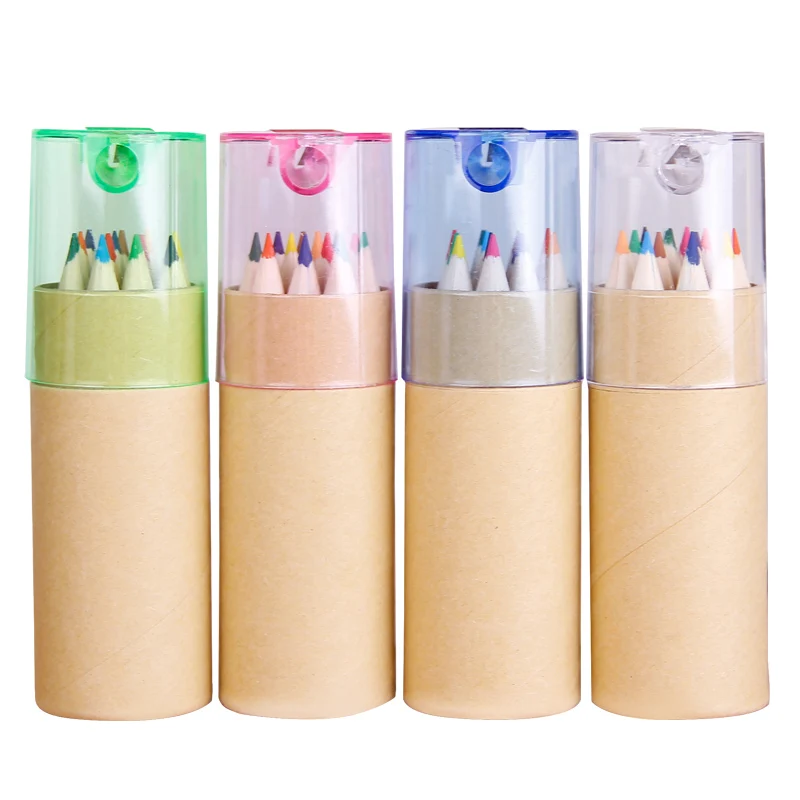 Elementary School Student Graduation Gift Children School Supplies Barrel Color Lead Customized Drawing Pencil