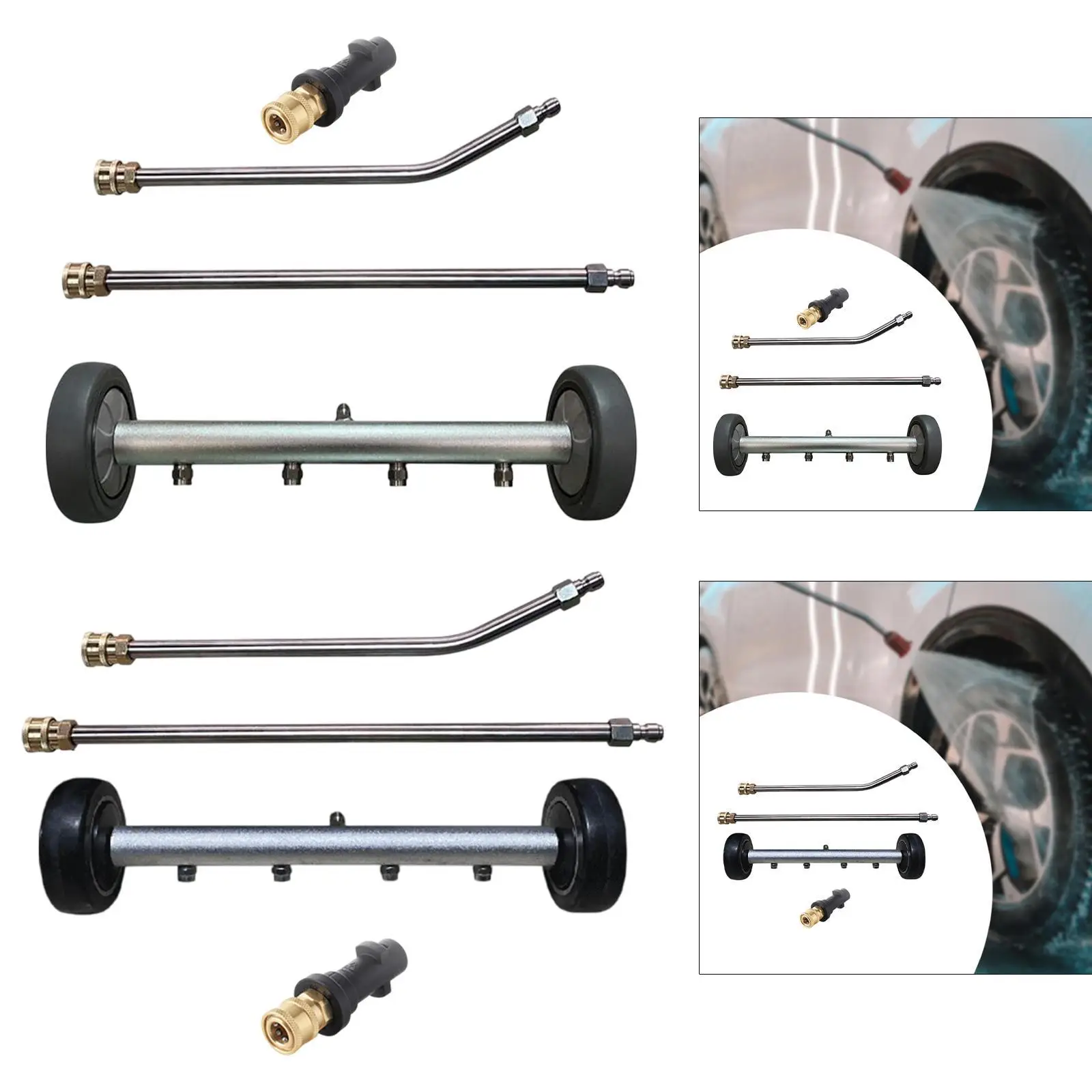 

Pressure Undercarriage Cleaner Car Wash Water Broom for Truck Deck Driveway