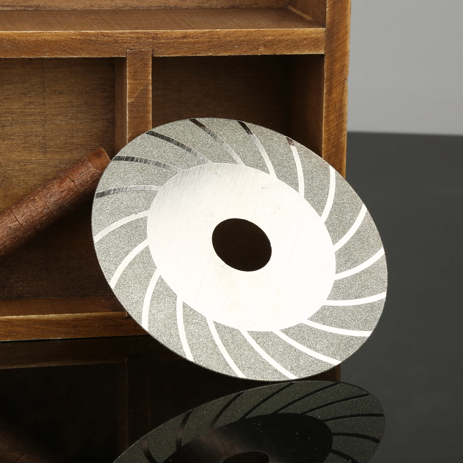Disco da taglio diamantato in acciaio al carbonio 100mm mola da taglio per accessori in vetro utensili rotanti in metallo