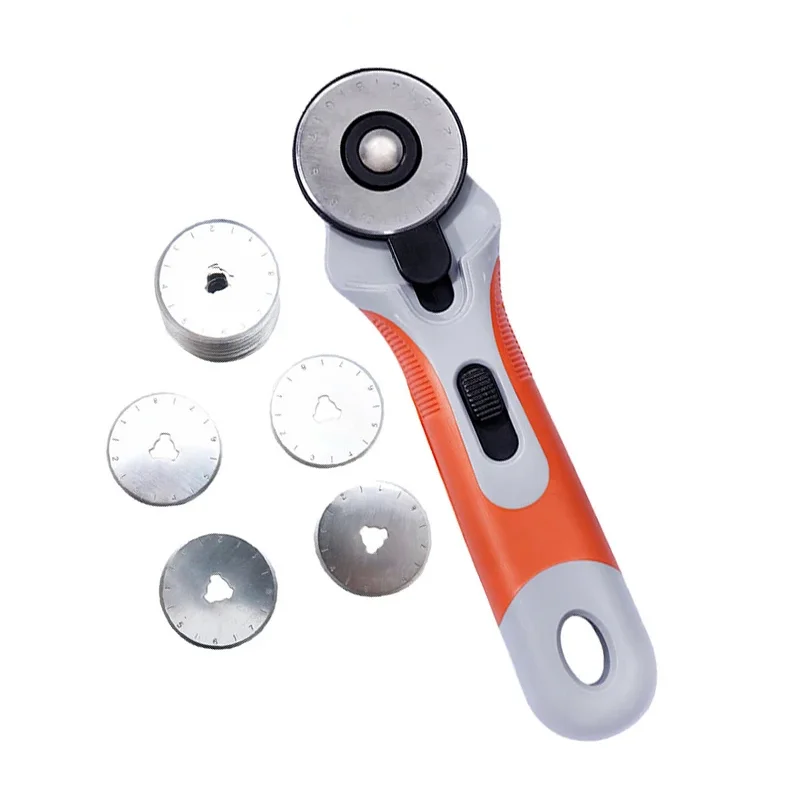 LMDZ Tailor Supplies Patchwork Tools Safe Roller Wheel Round Knife For Hand Cutting Leather Fabrics Wheel Knife Rotary Cutter