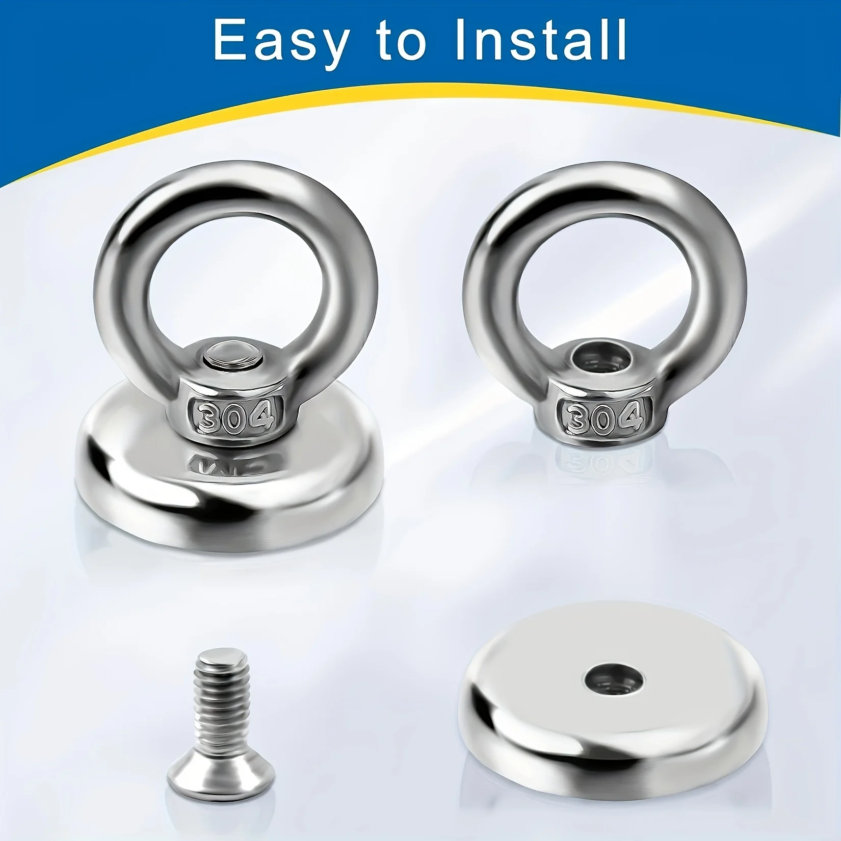 2 Stück D32 Hochleistungs-Magnethaken für Zuhause, Arbeitsplatz, Garage, Küche und Büro, Küchenartikel, günstige Sachen