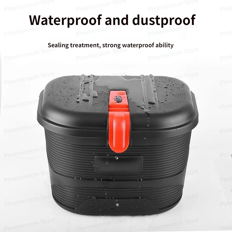 Bicycle with Lock Helmet Basket Universal Waterproof Electric Scooter Front Storage Basket Bicycle Vegetable Basket