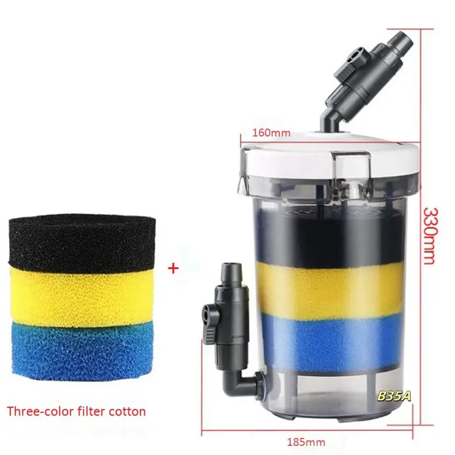 

Aquarium Filter Ultra-Quiet External Aquarium Filter Bucket LW-603 Aquarium Filter Equipment Front Grass Tank Mute External Barr