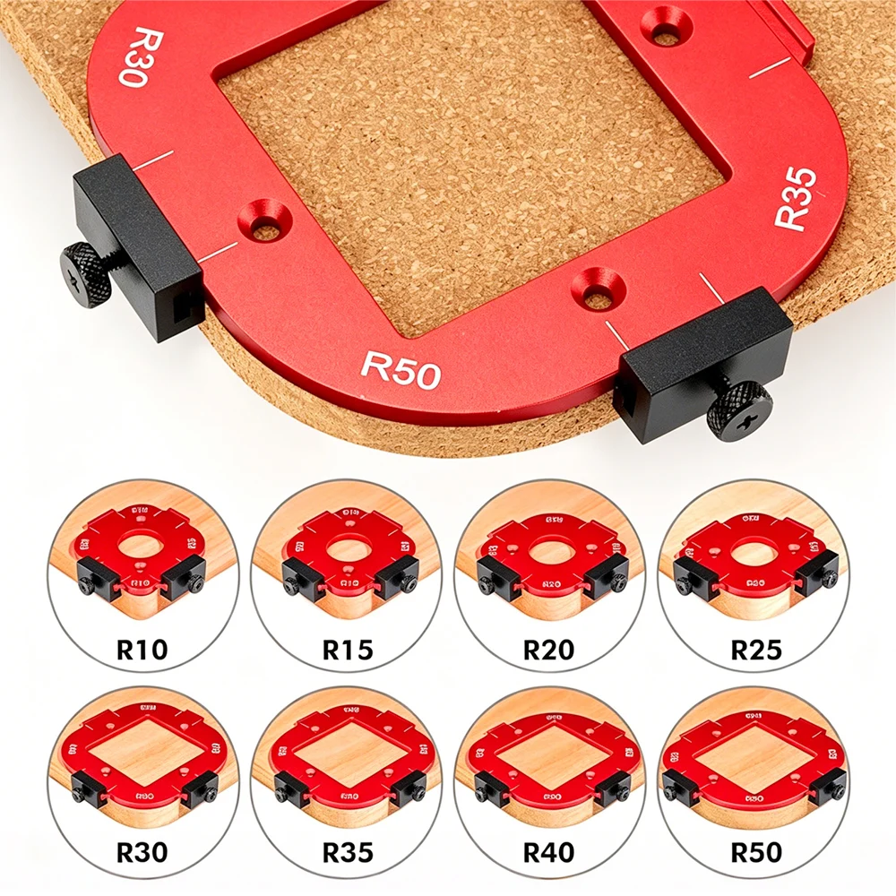 Aluminium Ronde Hoek Radius Sj - Woodworking Router Templates recensie en prijs