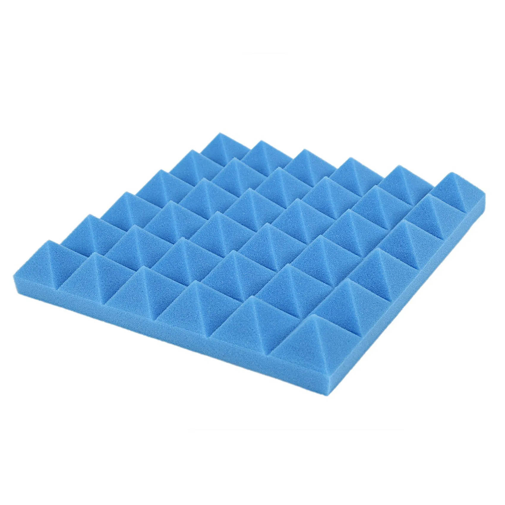 24X Charcoal Acoustic Foam Tiles Soundproofing Foam Panels Studio Sound Padding 2 X 10 X 10 Inch(Black+Blue)-B51B