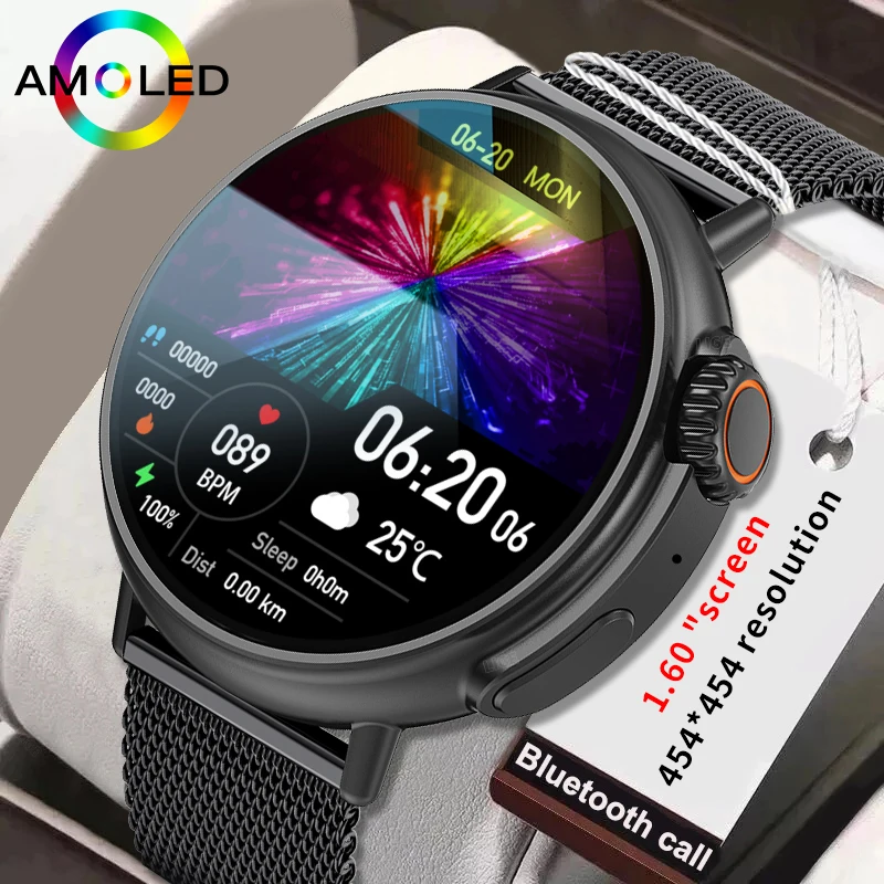 

2026 NFC Luxury Military Smart Watch Men Health Monitor Fitness Clock Sports Waterproof Smartwatches for Women Android IOS 2026
