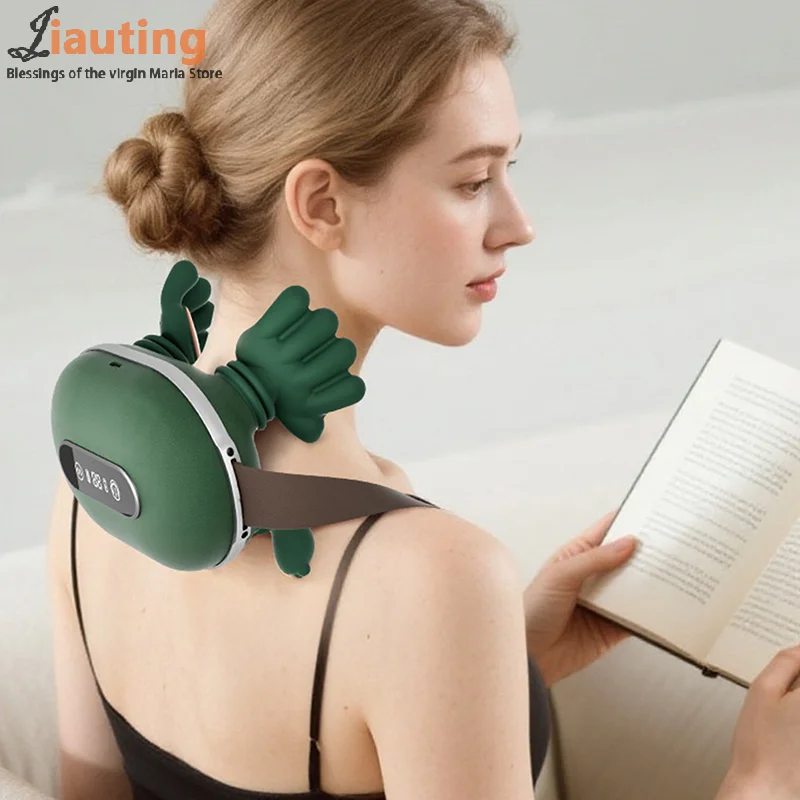 مدلك الرقبة مع محاكاة اليد الحقيقية اللاسلكية المحمولة مدلك الرقبة والظهر 4D تصميم تدليك العجن لتخفيف الآلام