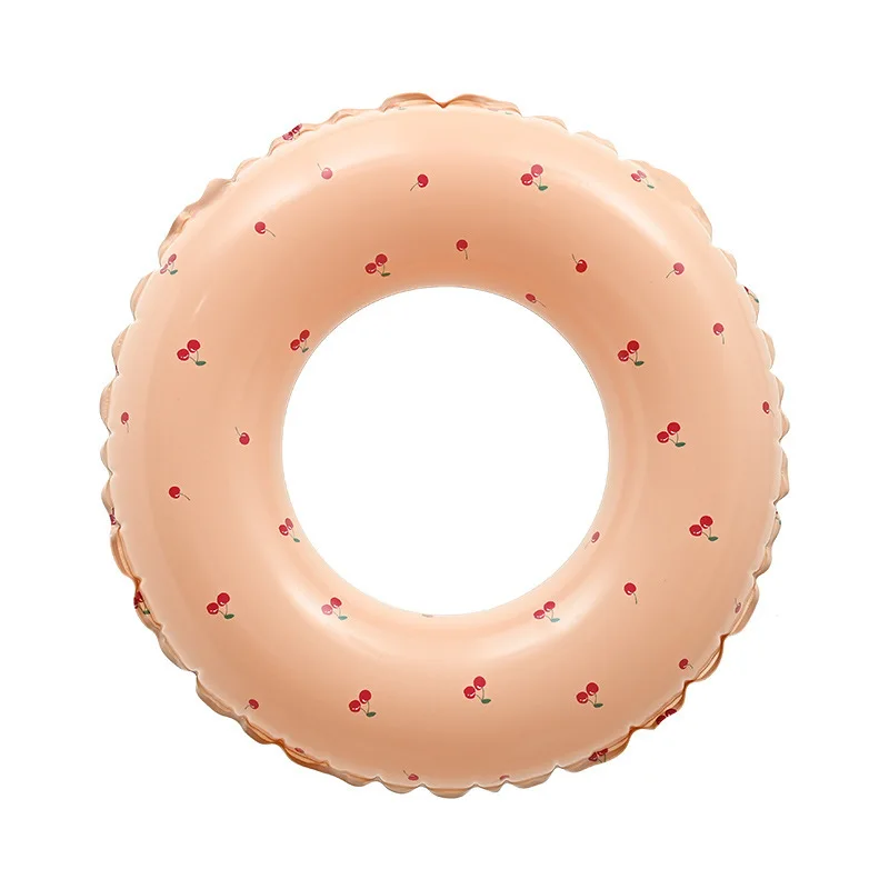Verdikte Kids Denemarken Retro Gestreepte Zwemring Olijf Opblaasbare Baby Arm Float Hartvormige Drijvende Ring