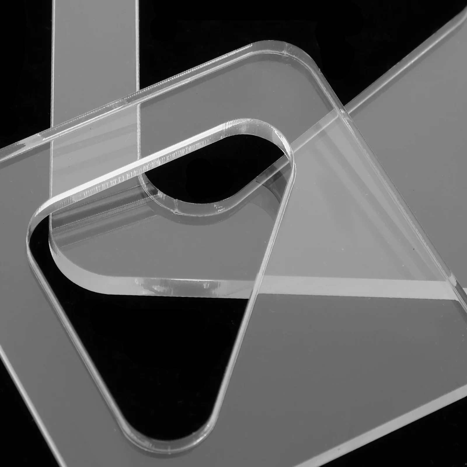 

4pcs Acrylic Cutting Board Handle Template Reusable Clear Stencil For Woodworking Kitchen Tools Charcuterie Board Making