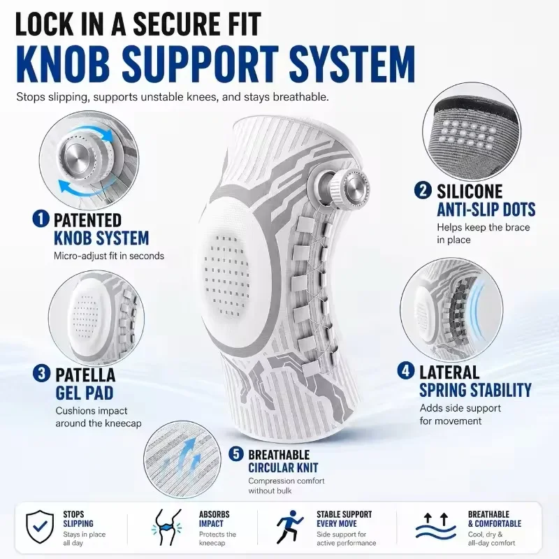 Intelligente Knöchelbandage mit Gel-Polsterung, Seitenstabilisator, Kompressionsstütze, zur Schmerzlinderung und Erholung, für Zuhause und Fitnessstudio, Einzelstück – Detail 3