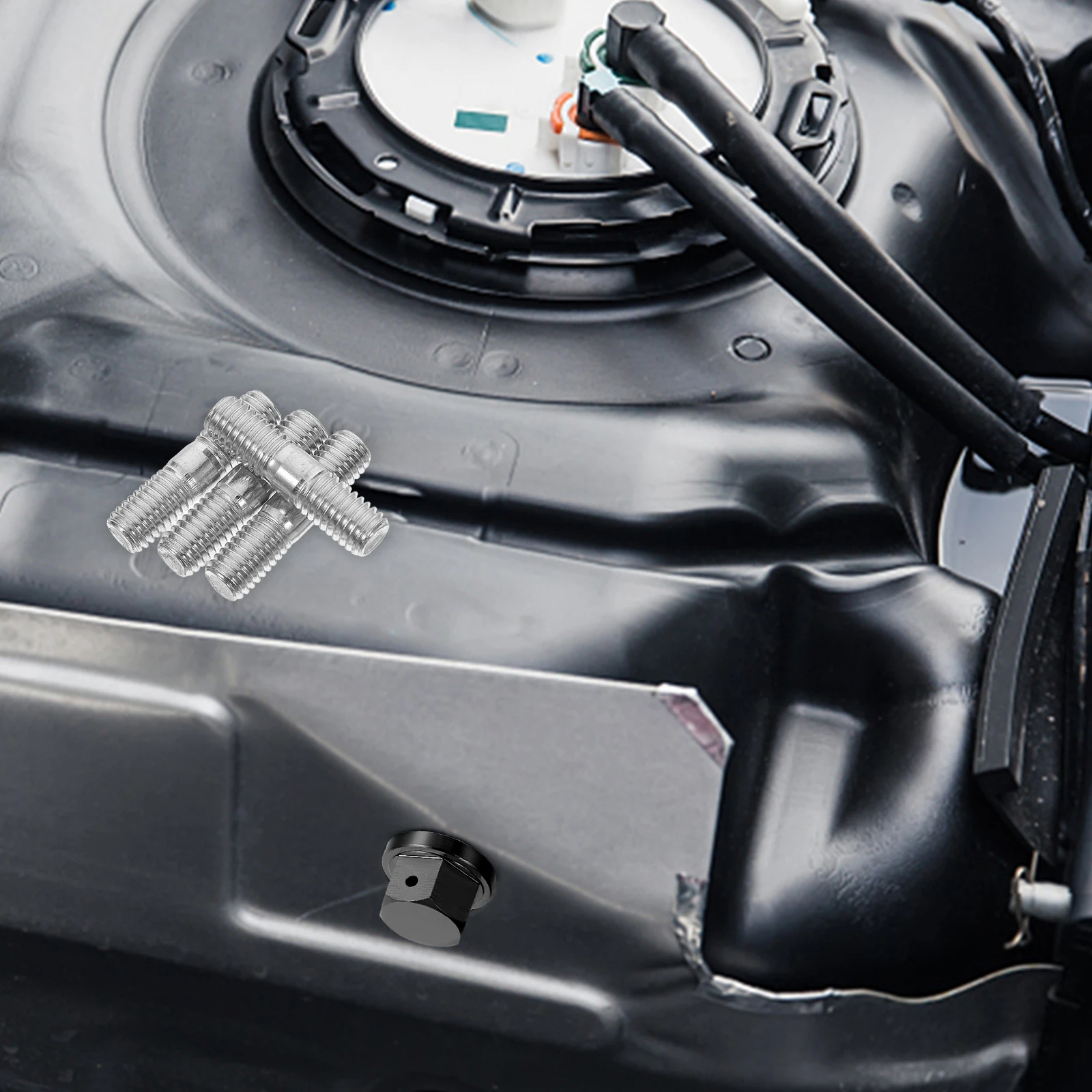 

4 шт. двухсторонние резьбовые болты, генераторы двигателей, простая установка, надежная фиксация, долговечное использование, металлические стабильные болты