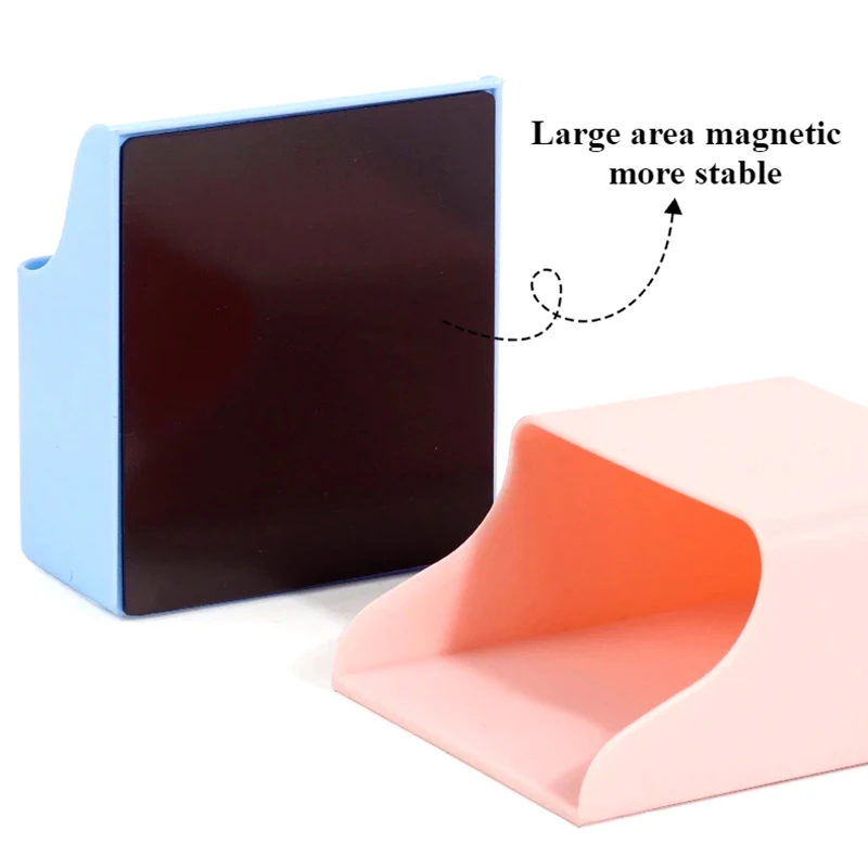 Home-Office Whiteboard Marker Holder Stationery Organizer; Large-capacity Refrigerator Magnetic Storage Box.