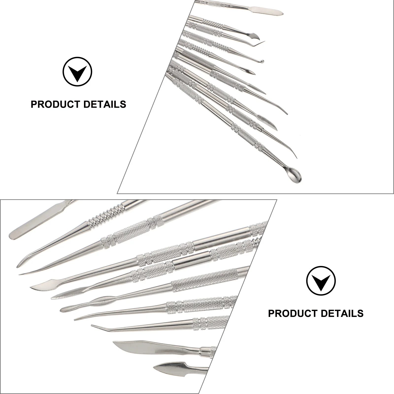 

10Pcs Clay Sculpting Tool Premium Stainless Steel Engraving Cutter Pottery Hand Tool Set for Clay Carving Shaping Sculpture