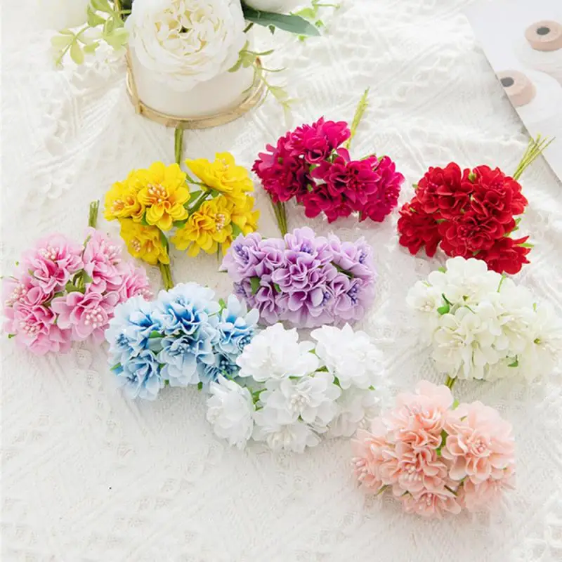 1~4PCS Decorative Flower Atmosphere Natural Unique Brilliant Color Easy To Clean Party Flowers Handmade Fresh Novel Durable